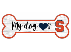 Syracuse Orange Dog Bone 6x12 Sign
