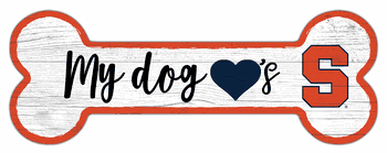 Syracuse Orange Dog Bone 6x12 Sign