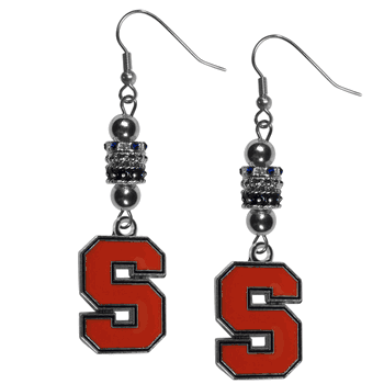 Syracuse Orange Euro Bead Earrings