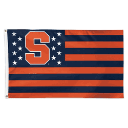 Syracuse Orange Flag 3x5 Deluxe Style Stars and Stripes Design