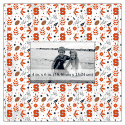 Syracuse Orange Floral Pattern 10x10 Frame