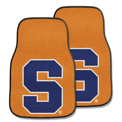 Syracuse Orange Front Carpet Car Mat Set - 2 Pieces, Orange