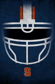 Syracuse Orange Ghost Helmet 17x26