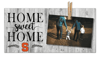 Syracuse Orange Home Sweet Home Clothespin 6x12