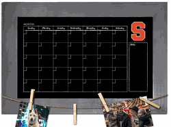 Syracuse Orange Monthly Chalkboard with frame & clothespins 11x19 Sign