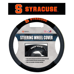 Syracuse Orange Poly-Suede Steering Wheel Cover