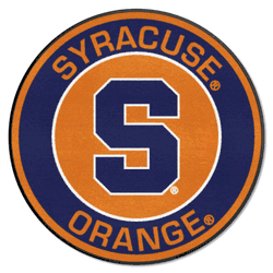 Syracuse Orange Roundel Rug - 27in. Diameter