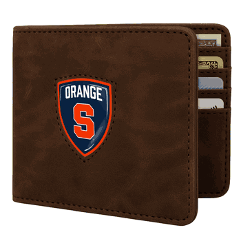 Syracuse Orange Shield Wallet - Brown
