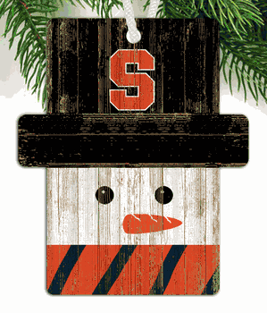 Syracuse Orange Snowman Ornament