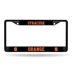 Syracuse Orange Standard Black Chrome Frame with Plastic Inserts 12" x 6" Car/Truck Auto Accessory