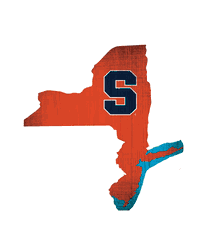Syracuse Orange Team Color Logo State Sign
