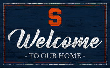 Syracuse Orange Team Color Welcome 11x19 Sign
