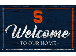 Syracuse Orange Team Color Welcome 11x19 Sign