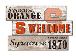 Syracuse Orange Welcome 3 Plank
