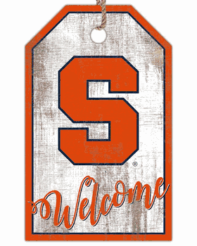 Syracuse Orange Welcome Team Tag 11x19 Sign
