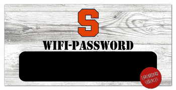 Syracuse Orange Wifi Password 6x12 Sign