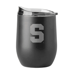 Syracuse Orange 16oz Black Etch Powder Coat Curved Bev