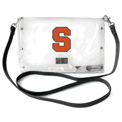 Syracuse Orangemen Clear Envelope Purse STRAP
