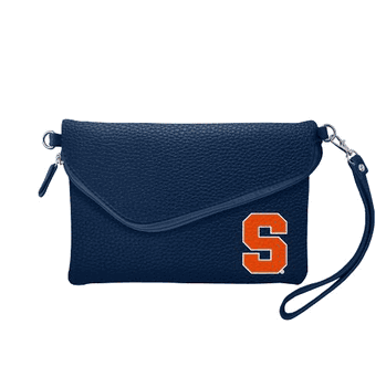 Syracuse Orangemen Fold Over Crossbody Pebble Navy