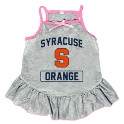 Syracuse Orangemen Pet Dress Grey Type Large