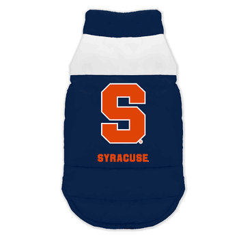 Syracuse Orangemen Pet Parka Puff Vest Large