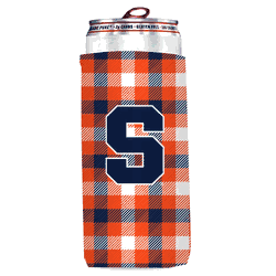 Syracuse Orangemen Plaid Insulated Slim Can Sleeve