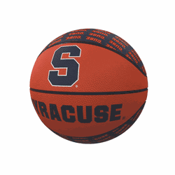 Syracuse Orange Repeating Logo Mini-Size Rubber Basketball