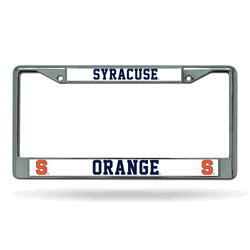 Syracuse Orangemen Standard Chrome Frame with Plastic Inserts 12" x 6" Car/Truck Auto Accessory
