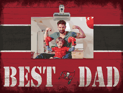 Tampa Bay Buccaneers 10" x 8" Best Dad with Stripe Clip Frame