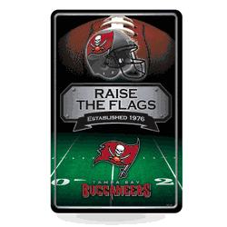 Tampa Bay Buccaneers  11" x 17" Metal Home Dcor Sign