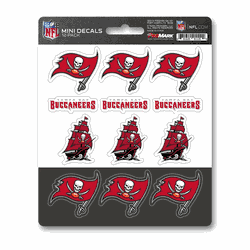 Tampa Bay Buccaneers 12 Count Mini Decal Sticker Pack