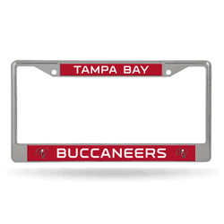 Tampa Bay Buccaneers  12" x 6" Chrome Frame With Decal Inserts