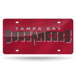 Tampa Bay Buccaneers  12" x 6" Laser Cut Tag For Car/Truck/SUV