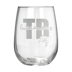 Tampa Bay Buccaneers 17oz Stemmless Wine Glass