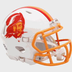 Tampa Bay Buccaneers 1976 to 1996 Riddell Mini Speed Throwback Helmet