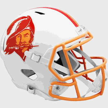 Tampa Bay Buccaneers 1976 to 1996 Speed Replica Full Size Throwback Helmet
