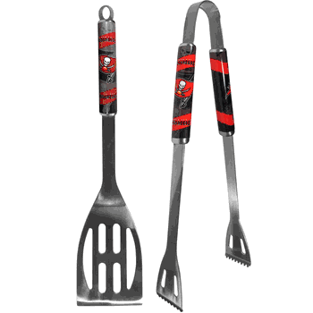 Tampa Bay Buccaneers 2 pc Steel BBQ Tool Set