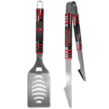 Tampa Bay Buccaneers 2 pc Steel Tailgate BBQ Set
