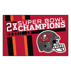 Tampa Bay Buccaneers 2X Champions Ulti-Mat Rug - 5ft. x 8ft.