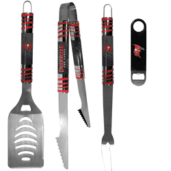 Tampa Bay Buccaneers 3 pc BBQ Set and Bottle Opener