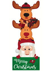 Tampa Bay Buccaneers 31" Santa Stack Leaner