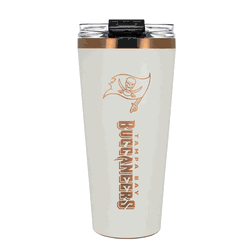 Tampa Bay Buccaneers 32oz Crme and Copper Big Slim Tumbler with Straw