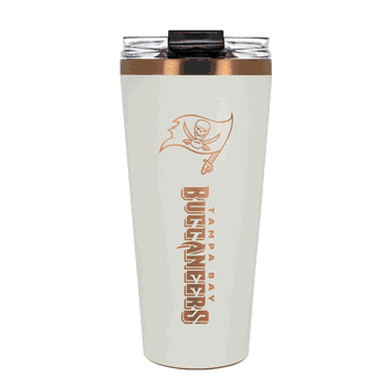 Tampa Bay Buccaneers 32oz Crme and Copper Big Slim Tumbler with Straw
