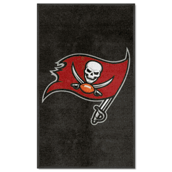 Tampa Bay Buccaneers 3X5 High-Traffic Mat with Durable Rubber Backing - Portrait Orientation