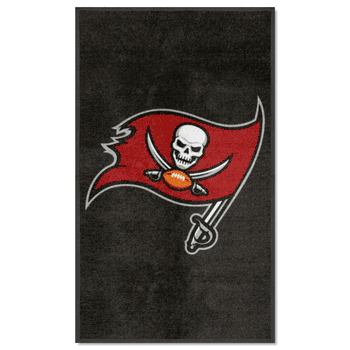 Tampa Bay Buccaneers 3X5 High-Traffic Mat with Durable Rubber Backing - Portrait Orientation