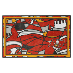 Tampa Bay Buccaneers 4ft. x 6ft. Plush Area Rug XFIT Design