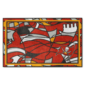 Tampa Bay Buccaneers 4ft. x 6ft. Plush Area Rug XFIT Design