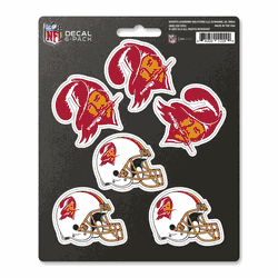 Tampa Bay Buccaneers 6 Count Mini Decal Sticker Pack