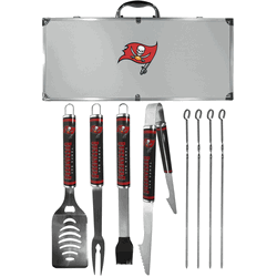 Tampa Bay Buccaneers 8 pc Logo BBQ Set