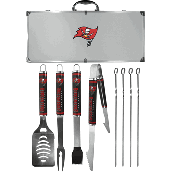Tampa Bay Buccaneers 8 pc Logo BBQ Set